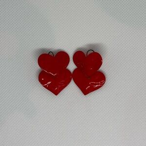 Vintage Heart Drop Hook Earrings